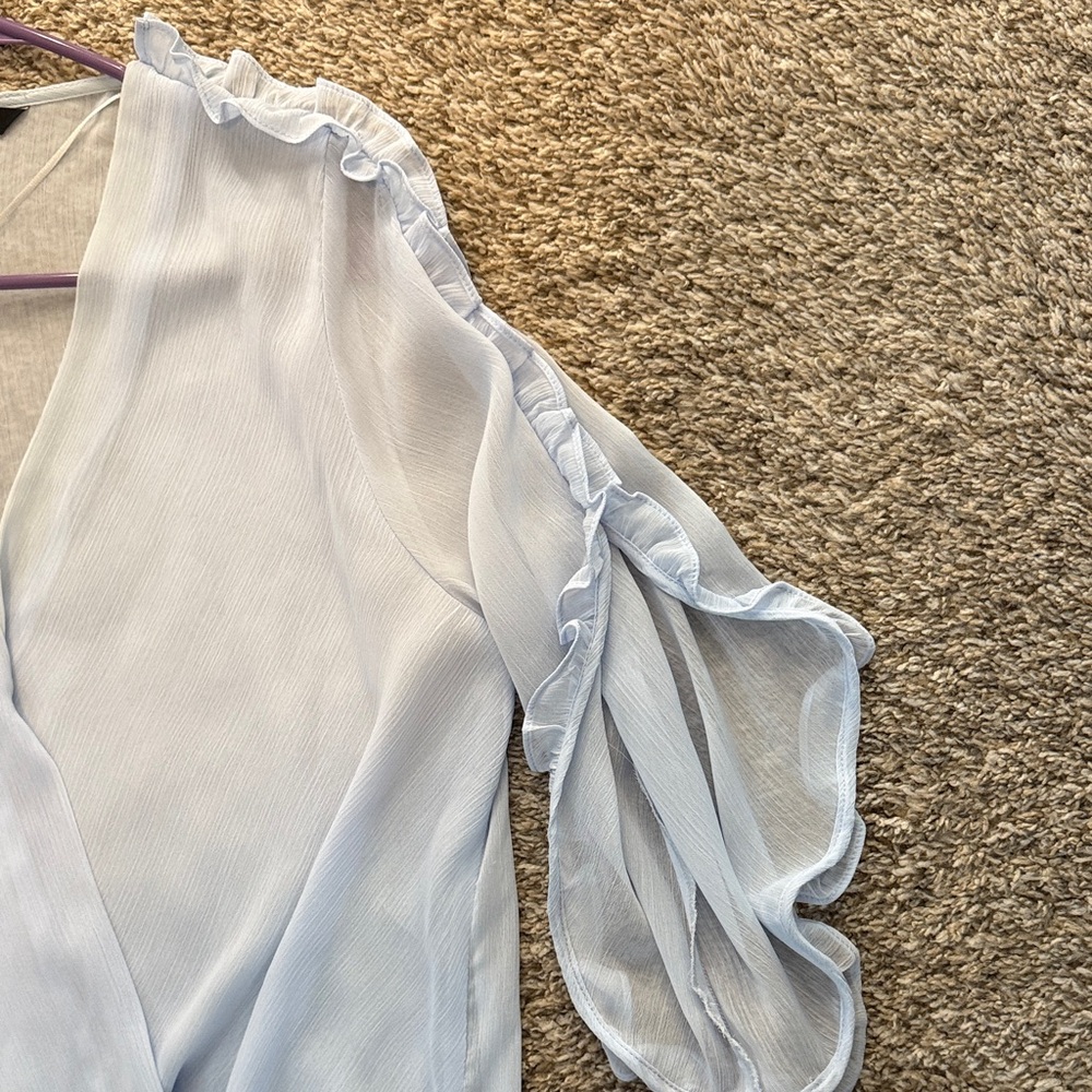 Zara Cream Ruffled Blouse - Picture 3 of 3